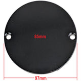 RedCap Right Side Round Engine Clutch Cover Plate - Specifically Designed for Lifan Zongshen Kick Start 110cc, 125cc, Dirt Bike, Pit Bike,  Essential Protection & Functionality (Sleek Black)