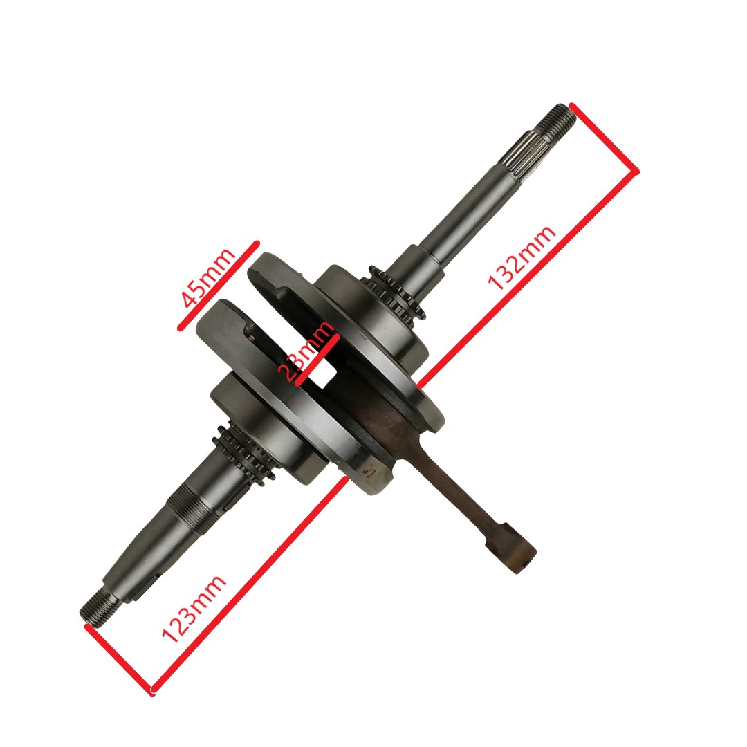 17T Complete Crank Shaft Assembly for 169cc 170cc Dongfang Falcon Raptor Vitacci Spider Go Kart Dune Buggy GY6 161QML