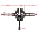 17 Teeth Crank Shaft Assembly for 4-Stroke GY6 170cc Engine Short Case with Internal Reverse Scooters