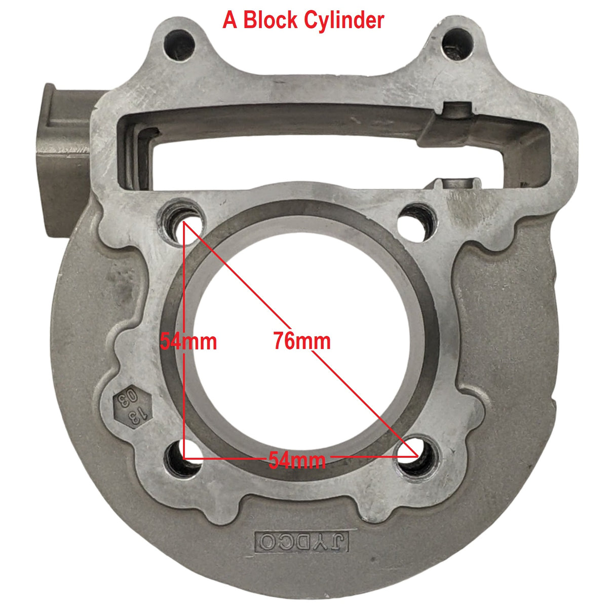 RedCap OEM 57mm Only Cylinder Head Assembly, Specifically Designed for GY6 150cc 4 Stroke Scooter Moped 157QMJ Roketa Peace JCL, Chines made engines - Aluminum Alloy Rebuild Kit