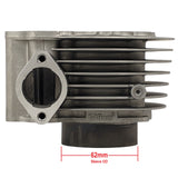 RedCap OEM 57mm Only Cylinder Head Assembly, Specifically Designed for GY6 150cc 4 Stroke Scooter Moped 157QMJ Roketa Peace JCL, Chines made engines - Aluminum Alloy Rebuild Kit