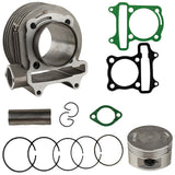 Cylinder Kit, with 57mm Piston, Rings, Gaskets  GY6 150cc