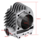 Motorcycle 61mm Big Bore Head Cylinder with Piston Rings for GY6 170cc - 200cc Bikes Engine Motor
