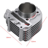 Motorcycle 61mm Big Bore Head Cylinder with Piston Rings for GY6 170cc - 200cc Bikes Engine Motor