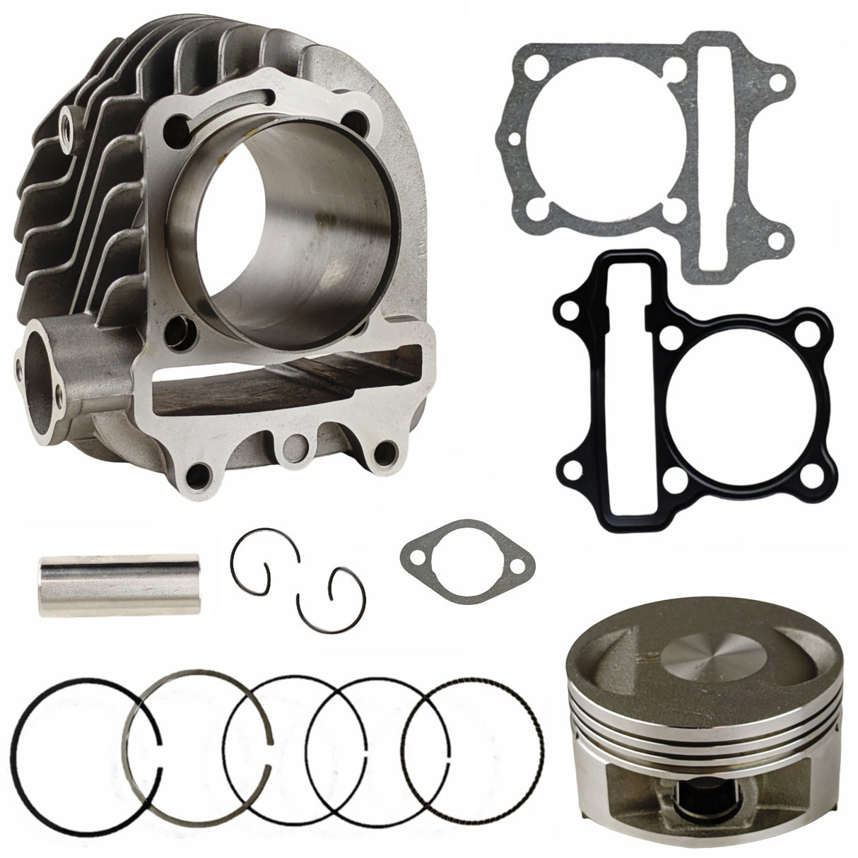 Cylinder, Piston & Rings, Wrist pin, Cirq Clips Kit for 170cc GY6