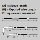 Throttle Cable - 66" Scooter Go Kart - Ver-MC-17-150