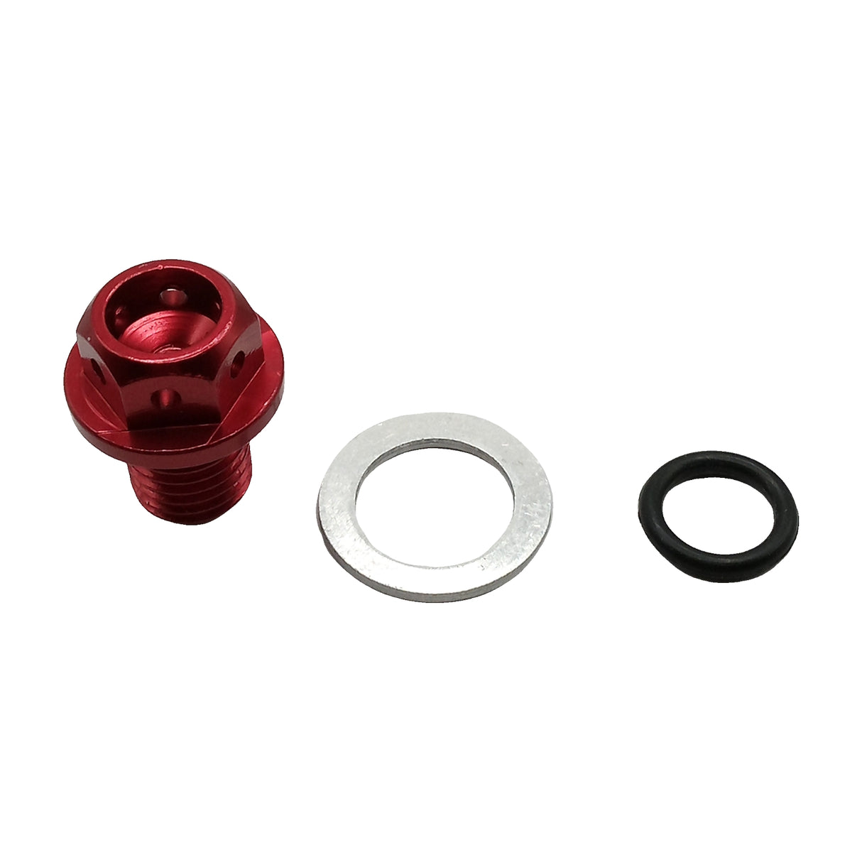 M12 x 1.25 Magnetic Oil Drain Plug for 50cc-232cc GY6 Scooter ATV Dirt Bike Red