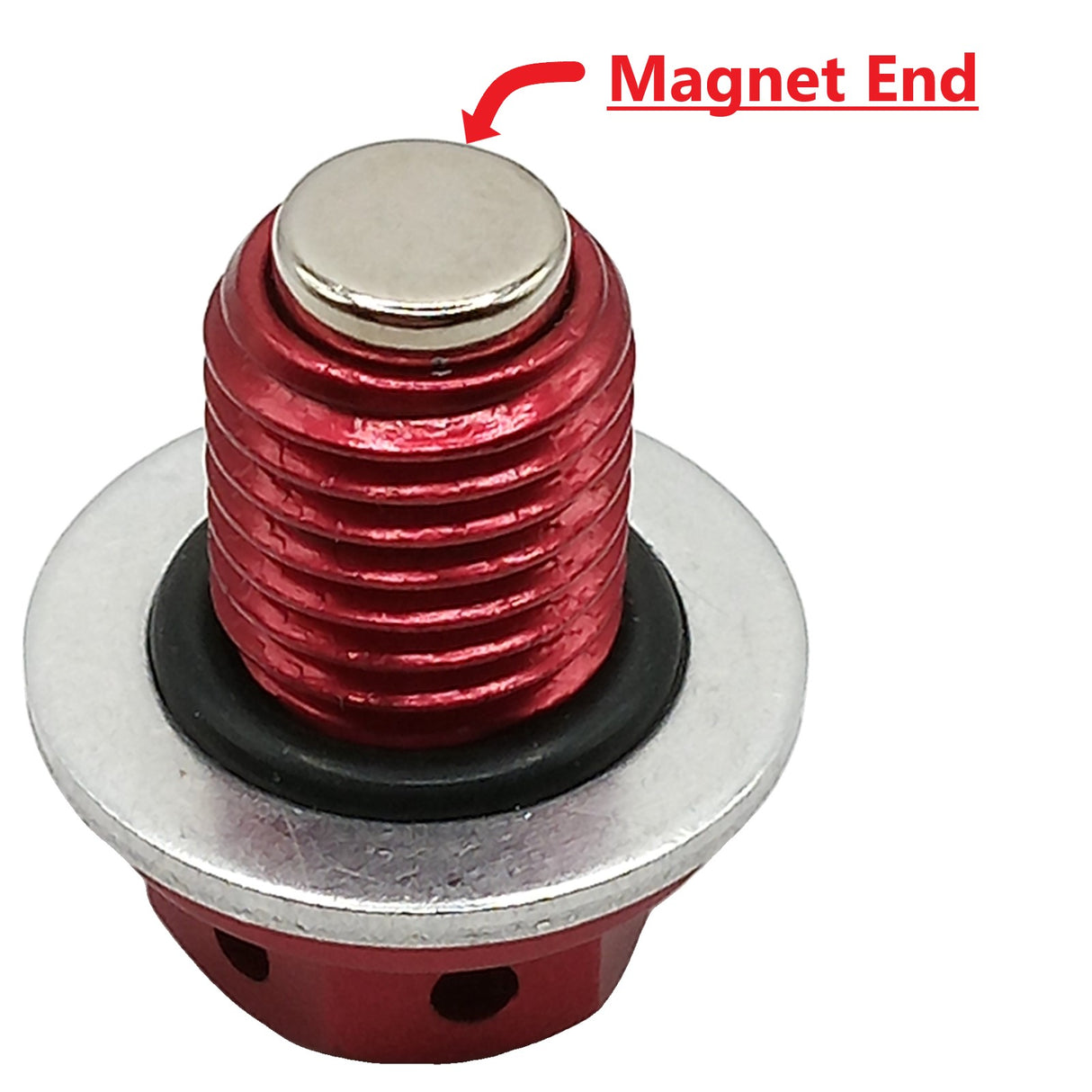 M12 x 1.25 Magnetic Oil Drain Plug for 50cc-232cc GY6 Scooter ATV Dirt Bike Red