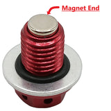 M12 x 1.25 Magnetic Oil Drain Plug for 50cc-232cc GY6 Scooter ATV Dirt Bike Red