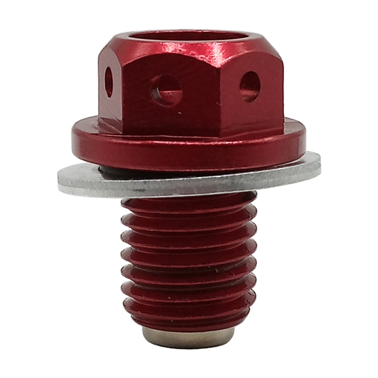 M12 x 1.25 Magnetic Oil Drain Plug for 50cc-232cc GY6 Scooter ATV Dirt Bike Red