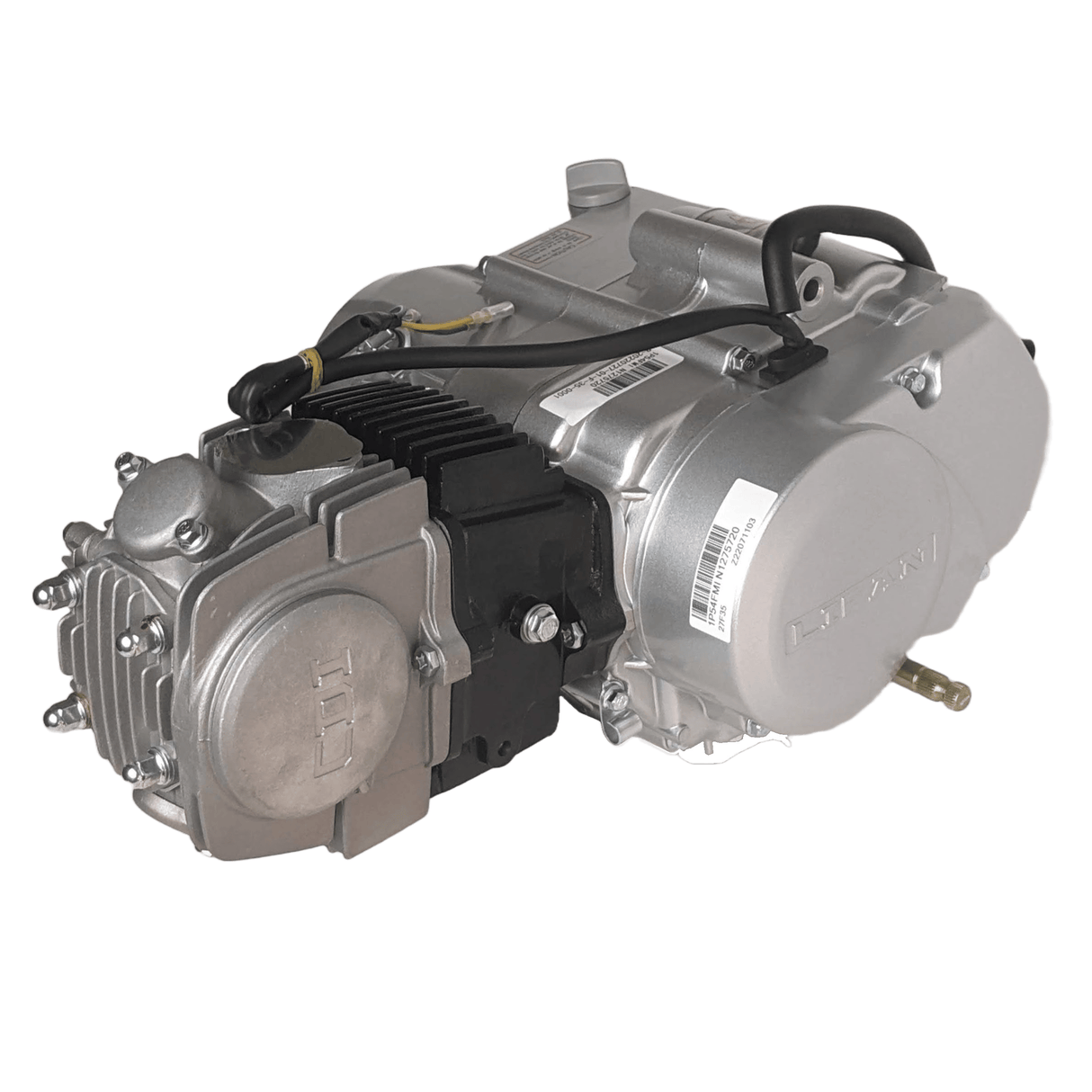 RedCap 125cc 4-Stroke Complete Racing Engine Motor Assembly, Single Cylinder with Air-Cooled Compatible for 125cc 4-speed Manual Clutch Pit Dirt Bike Coolster CRF 1P54FMI, Honda Bikes - (Silver)