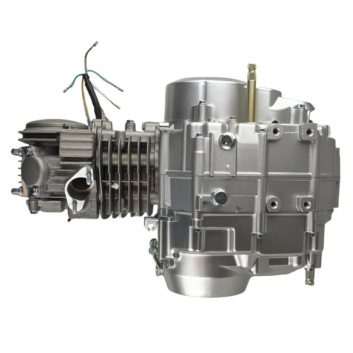 RedCap 125cc 4-Stroke Complete Racing Engine Motor Assembly, Single Cylinder with Air-Cooled Compatible for 125cc 4-speed Manual Clutch Pit Dirt Bike Coolster CRF 1P54FMI, Honda Bikes - (Silver)
