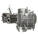 RedCap 125cc 4-Stroke Complete Racing Engine Motor Assembly, Single Cylinder with Air-Cooled Compatible for 125cc 4-speed Manual Clutch Pit Dirt Bike Coolster CRF 1P54FMI, Honda Bikes - (Silver)