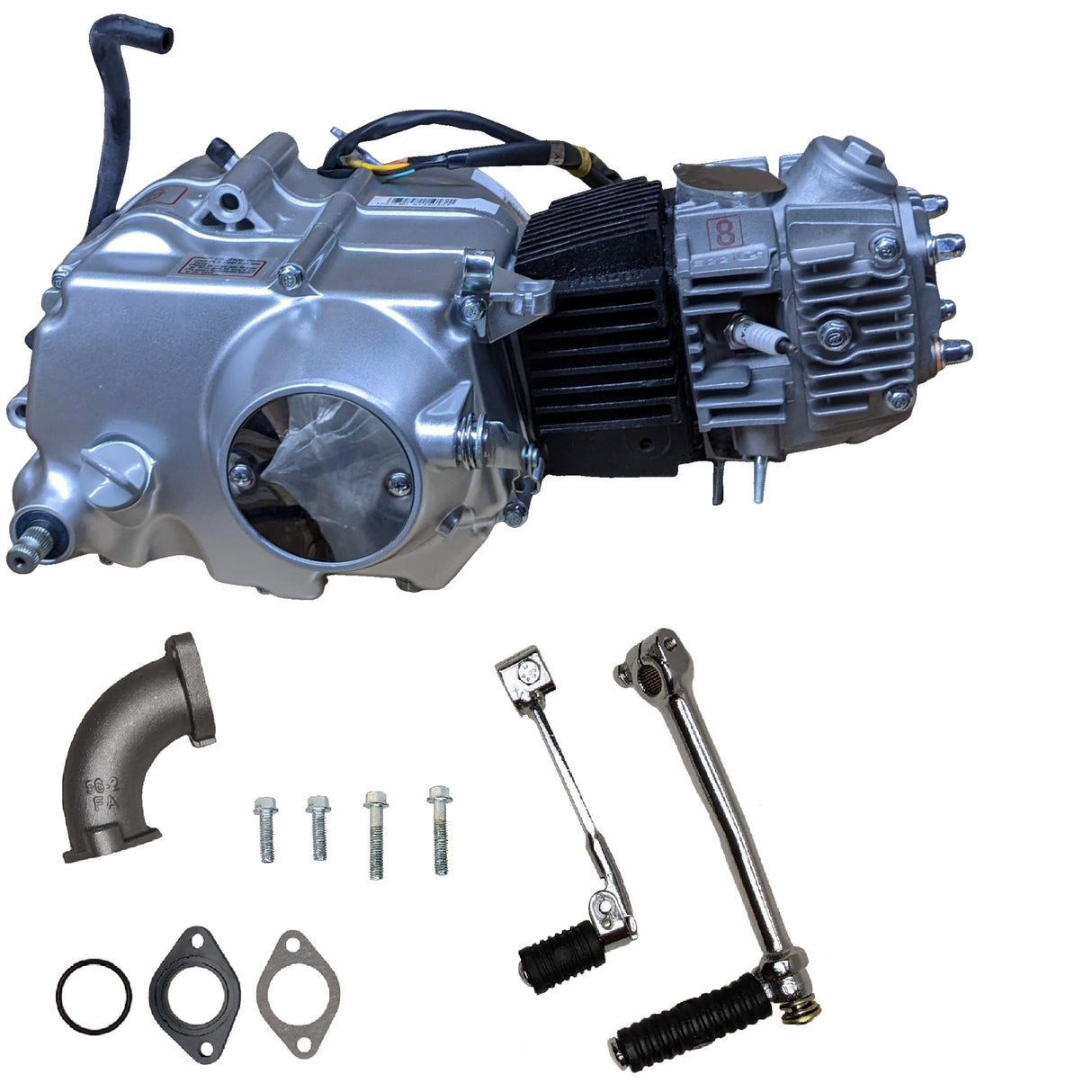 Lifan 110cc 4-Stroke Manual Engine for Dirt Bike Motorcycle with Honda Style clutch Cover