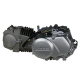 Lifan 125cc 4-Stroke Semi-Auto Engine with Honda Style Clutch Cover Assembly Compatible for 125cc Coolster, Taotao, Roketa, Kazuma, Terminator, Lynx, Redcat, Tank, Dirt Bike, Motorcycle (Silver)