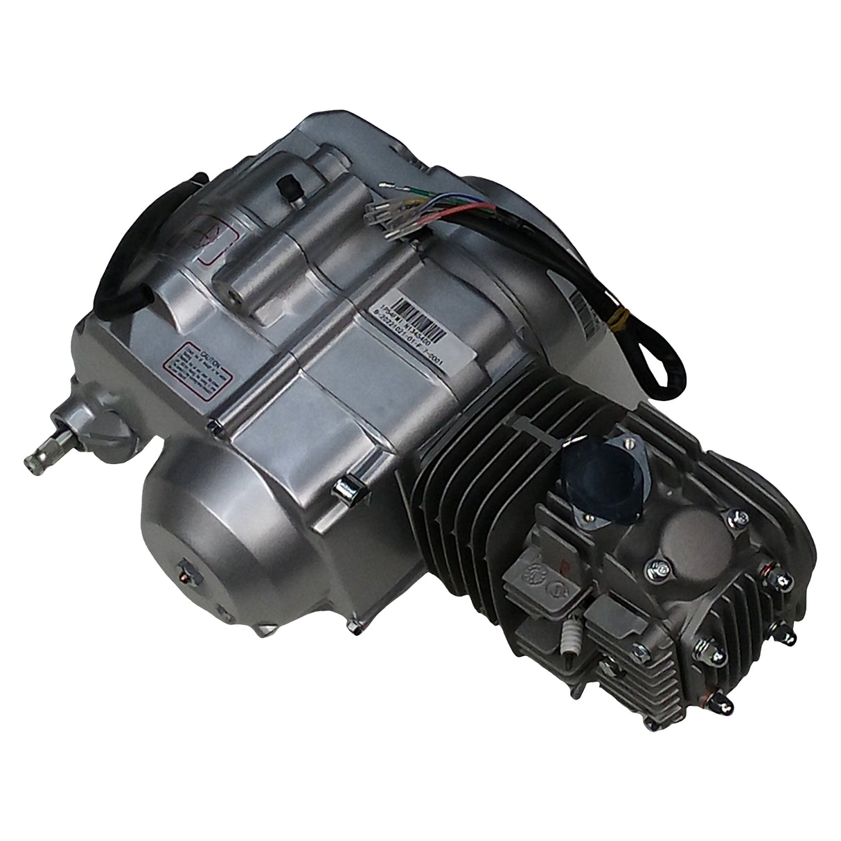 Lifan 125cc 4-Stroke Semi-Auto Engine with Honda Style Clutch Cover Assembly Compatible for 125cc Coolster, Taotao, Roketa, Kazuma, Terminator, Lynx, Redcat, Tank, Dirt Bike, Motorcycle (Silver)