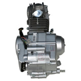 Lifan 125cc 4-Stroke Semi-Auto Engine with Honda Style Clutch Cover Assembly Compatible for 125cc Coolster, Taotao, Roketa, Kazuma, Terminator, Lynx, Redcat, Tank, Dirt Bike, Motorcycle (Silver)