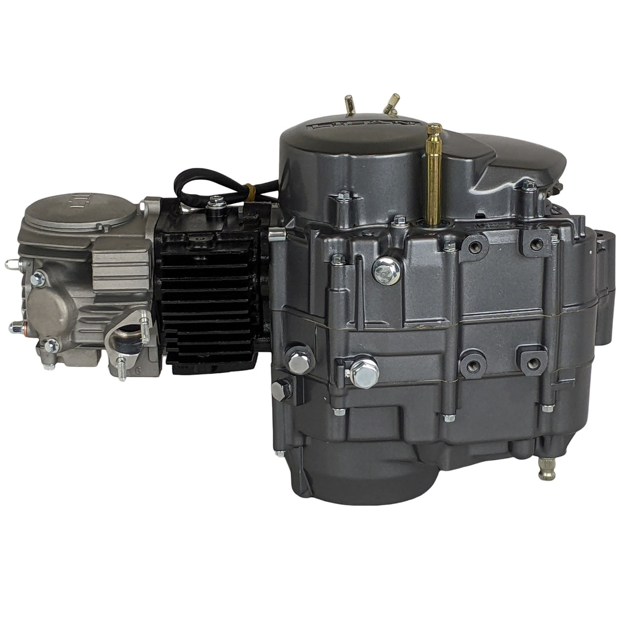 RedCap Lifan 140cc 4-Stroke Racing Engine Motor Kit, Single Cylinder Horizontal Oil-Cooled Kick Start, Compatible for XR50, XR70, CRF50, CRF70, ATC70, SDG, SSR, Dirt Bike, Pit Bike (Midnight Silver)