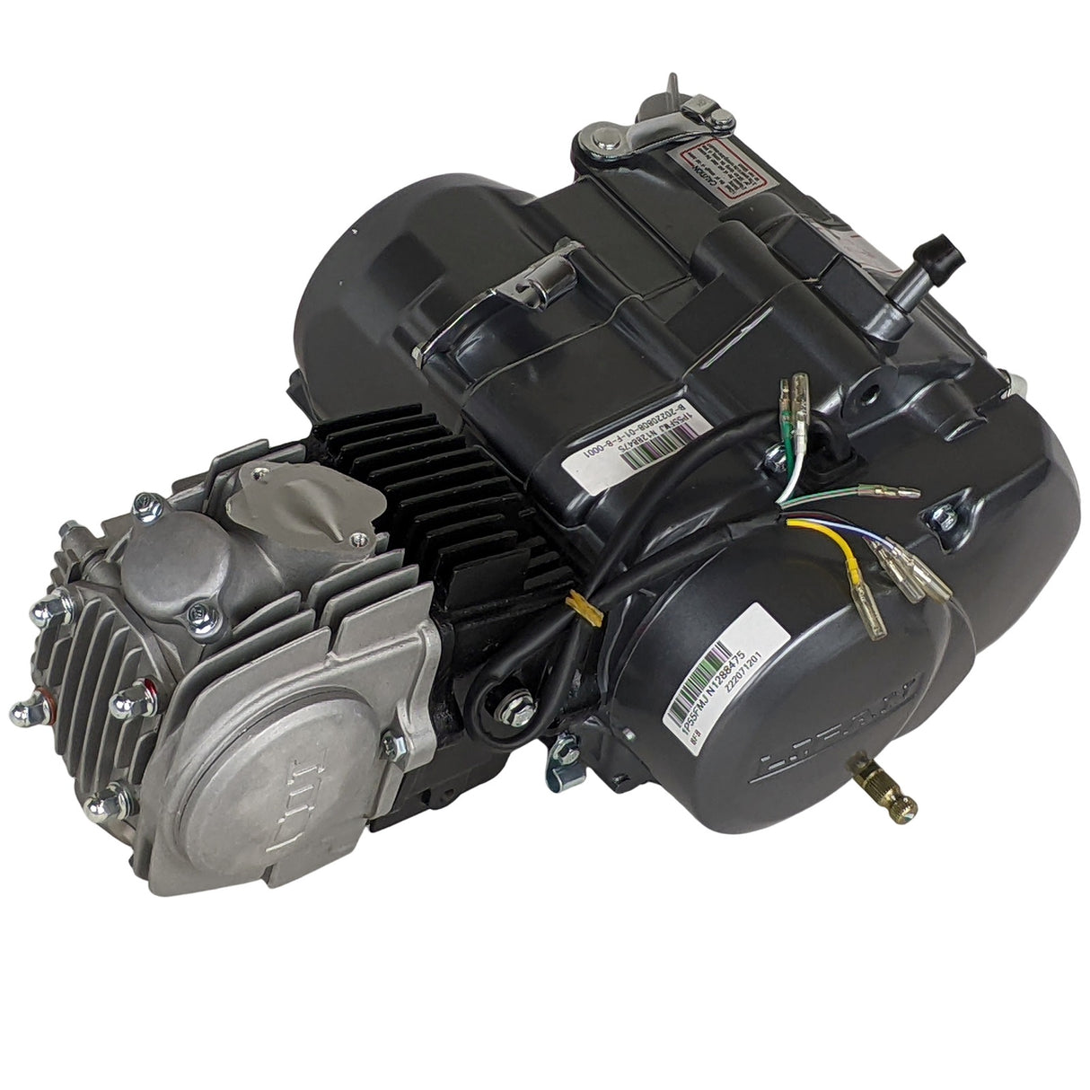 RedCap Lifan 140cc 4-Stroke Racing Engine Motor Kit, Single Cylinder Horizontal Oil-Cooled Kick Start, Compatible for XR50, XR70, CRF50, CRF70, ATC70, SDG, SSR, Dirt Bike, Pit Bike (Midnight Silver)