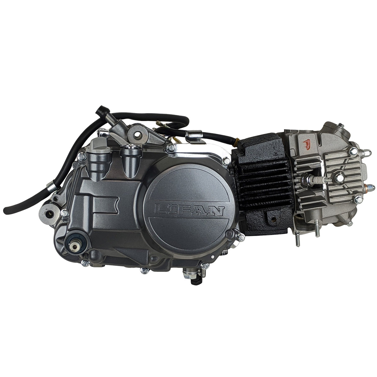 RedCap Lifan 140cc 4-Stroke Racing Engine Motor Kit, Single Cylinder Horizontal Oil-Cooled Kick Start, Compatible for XR50, XR70, CRF50, CRF70, ATC70, SDG, SSR, Dirt Bike, Pit Bike (Midnight Silver)