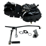 Redcap Lifan 140cc 4 Stroke Engine Motor, Single Cylinder Pit Dirt Bike Engine Motor Kit Horizontal Oil-Cooled Kick Start 4-Speed Suitable for XR50, XR70, CRF50, CRF70, ATC70, SDG, SSR, (Sleek Black)