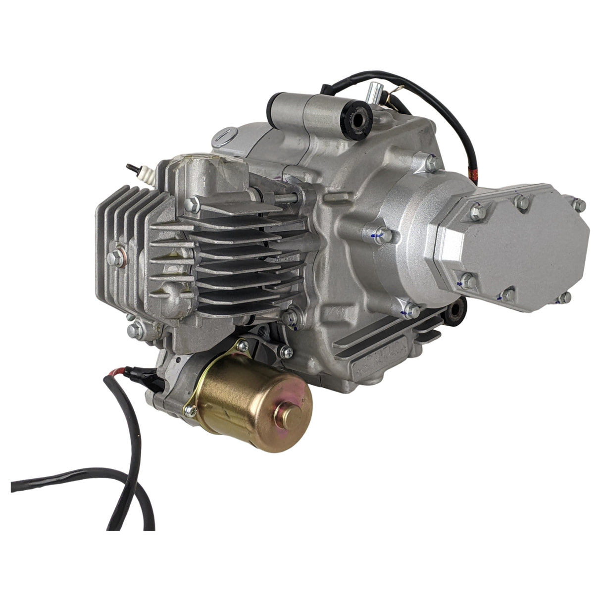 OEM Complete Engine Assambly Compatible for Kids Mini Dirt Bike DB-S60 60cc, SE60, Apollo RXF Mini 50, Bosuer BSE PH01A, YCF 50A, CRZ 50S, - Version DB-S60 (Silver)
