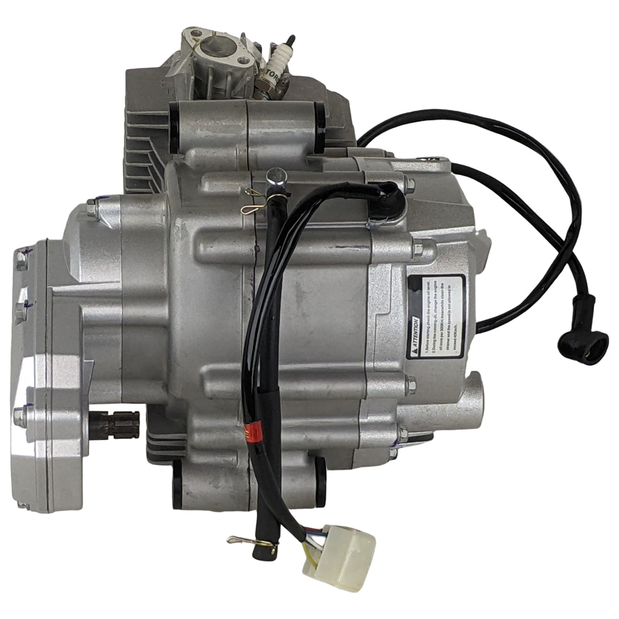 OEM Complete Engine Assambly Compatible for Kids Mini Dirt Bike DB-S60 60cc, SE60, Apollo RXF Mini 50, Bosuer BSE PH01A, YCF 50A, CRZ 50S, - Version DB-S60 (Silver)