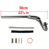 Header Exhaust Pipe 28mm for Kawasaki Motocross Dirt Bike KLX110 Pit Bike 70cc 110cc 125cc 150cc Muffler