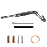 28mm Exhaust Pipe Muffler Honda CRF50 SSR Dirt Pit Bike ATV Quad 110cc 125cc Silver