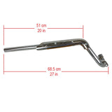 28mm Exhaust Pipe Muffler Honda CRF50 SSR Dirt Pit Bike ATV Quad 110cc 125cc Silver