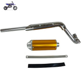 28mm Exhaust Pipe Muffler Honda CRF50 SSR Dirt Pit Bike ATV Quad 110cc 125cc Gold