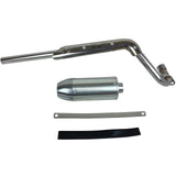 28mm Exhaust Pipe Muffler Honda CRF50 SSR Dirt Pit Bike ATV Quad 110cc 125cc Silver