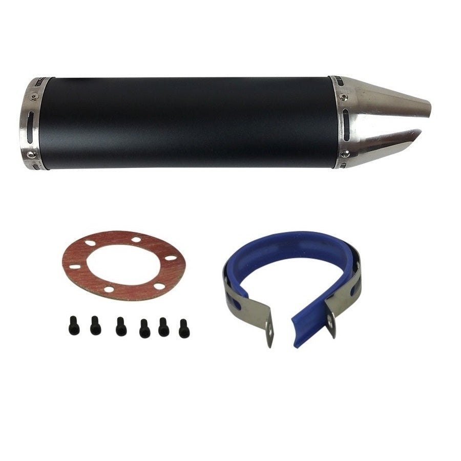 150 cc High Flow GY6 Scooter Muffler Only- BLACK