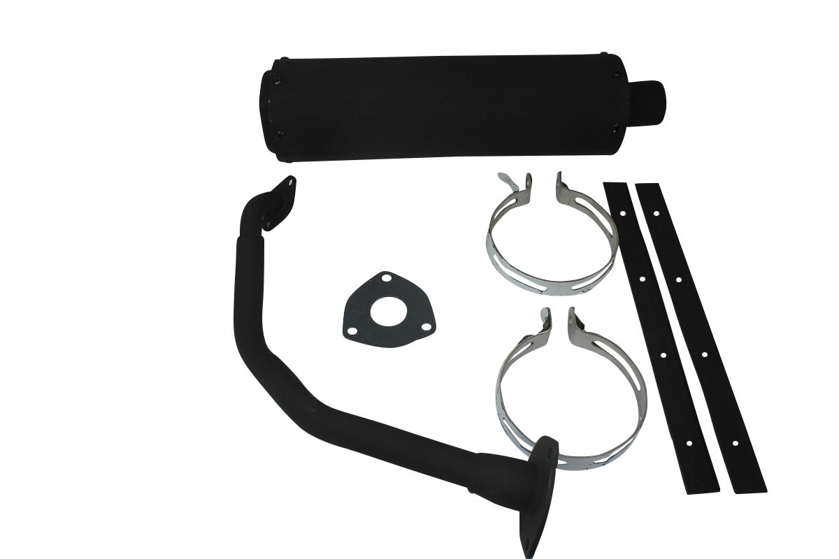 150 cc high flow scooter muffler/exhaust..- BLACK