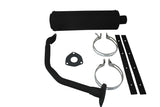 150 cc high flow scooter muffler/exhaust..- BLACK