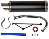 50cc High Flow Scooter Muffler/Exhaust - BLACK