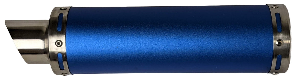50 cc high flow scooter muffler/exhaust..- BLUE