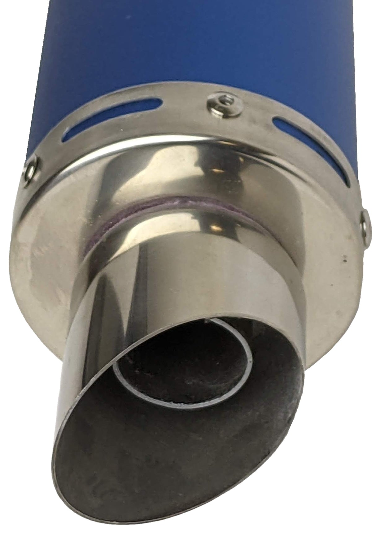 50 cc high flow scooter muffler/exhaust..- BLUE