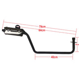 RedCap High Performance Exhaust Muffler Silencer Full System Assembly- Compatible with Rider 125 - Version CY125ATV-1, Cougar Vitacci Rider and Various Models - Black