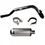 Muffler 125 DB: X-32/33/36, Aluminum pipe,For X-Motor 125cc, ( 2020, Two piece muffler )