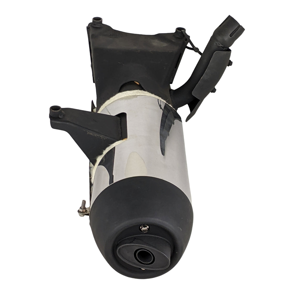 RedCap High Performance Exhaust Muffler Silencer Includes chrome decorative cover, clamp Assembly - Upgrade for Jonway YY250T, Magnum 250cc GY6 250cc Scooter