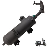 Muffler & Heat Shield Assembly for Gator Tank 200cc GY6 Scooter