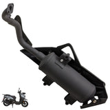 Muffler & Heat Shield Assembly for Gator Tank 200cc Carbureted GY6 Scooter