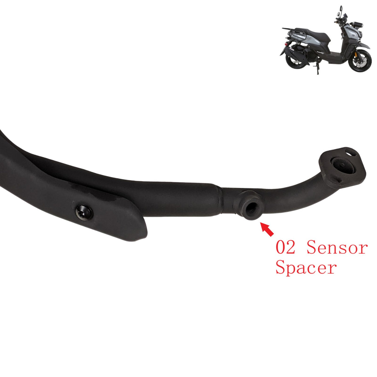 Muffler & Heat Shield Assembly for Gator Tank 200cc GY6 Scooter