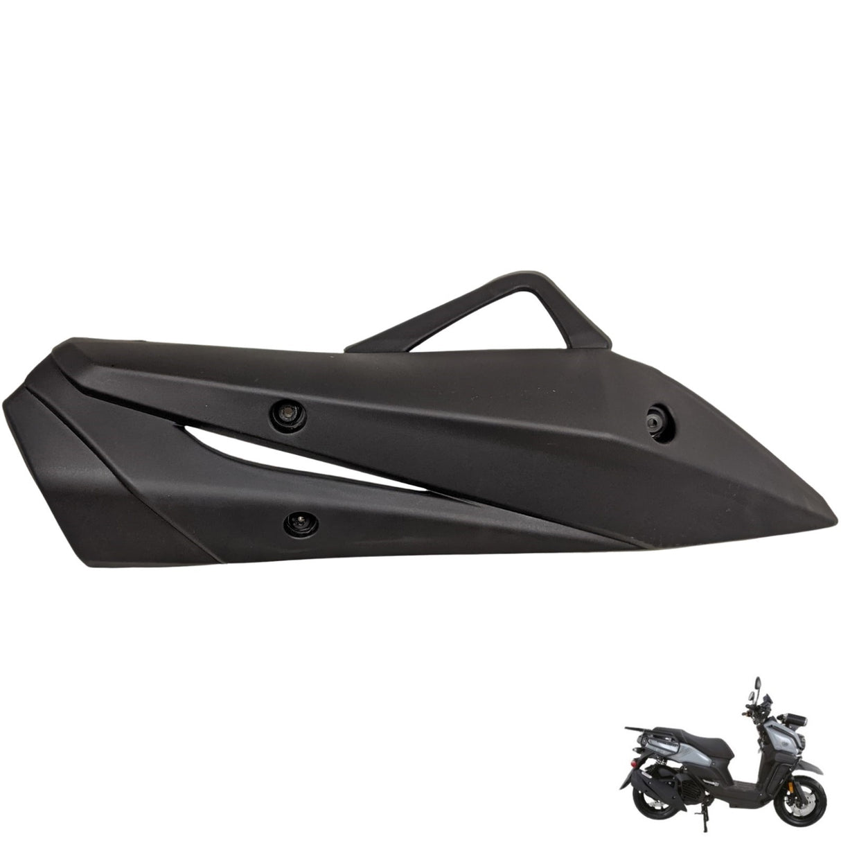 Muffler & Heat Shield Assembly for Gator Tank 200cc Carbureted GY6 Scooter