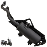 Muffler & Heat Shield Assembly for Gator Tank 200cc GY6 Scooter