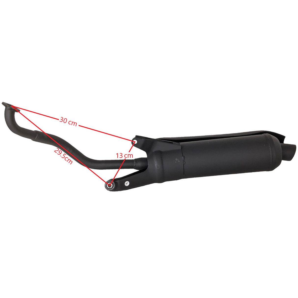 Muffler Exhaust Header Tail Pipe for Gy6 125cc 150cc Engine Scooters Gator 150 f2 Riders Moped