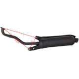 Muffler Exhaust Header Tail Pipe for Gy6 125cc 150cc Engine Scooters Gator 150 f2 Riders Moped