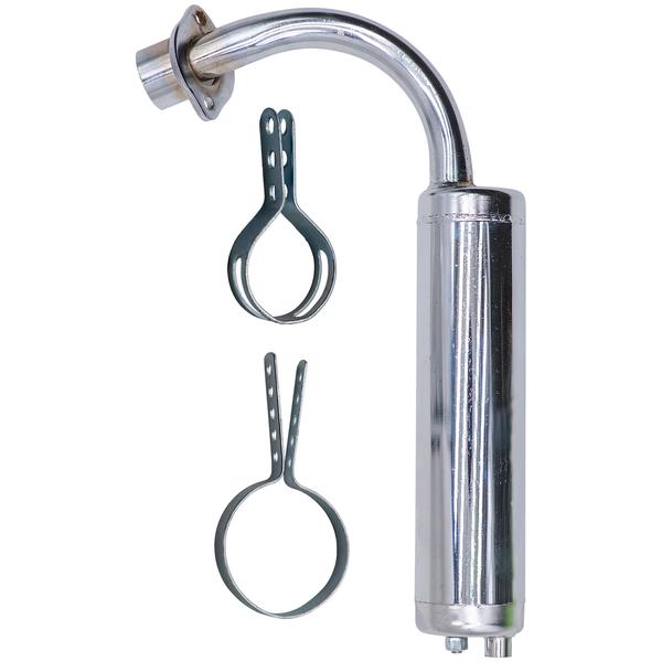 100cc Chrome Muffler - Bike Engine Kit