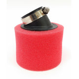Air Filter, 42mm Red Angled Foam